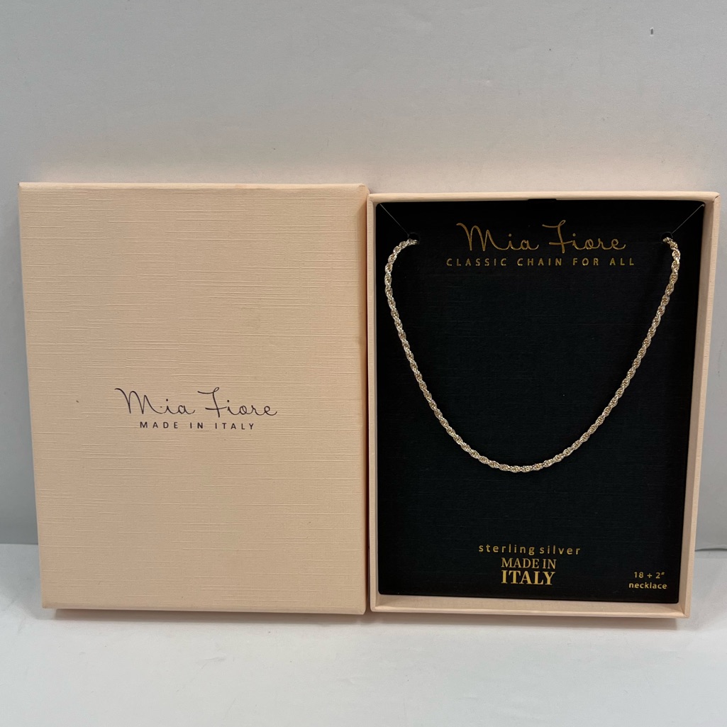 Ma Fiore Italian Classic Chain For All Rope Style Sterling Silver 925 55$